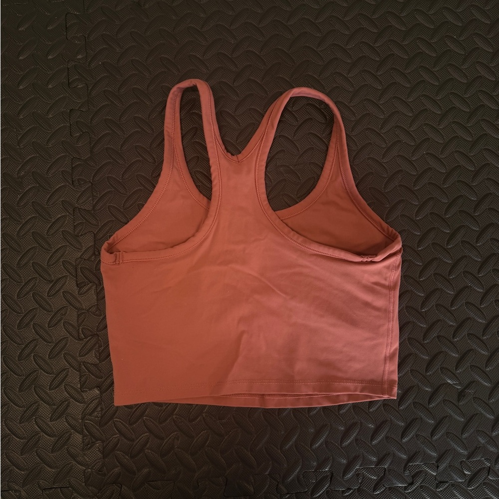 Women’s Racerback Crop Tank - Rust - Picture 2 of 2